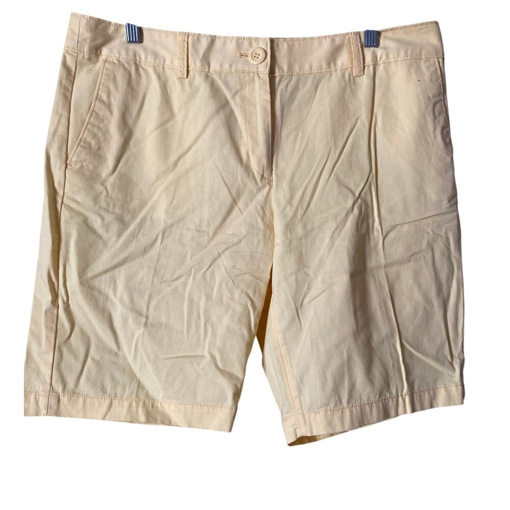 Ann Taylor Loft Bermuda Shorts Womens Size 12 Yellow Golf Casual Business